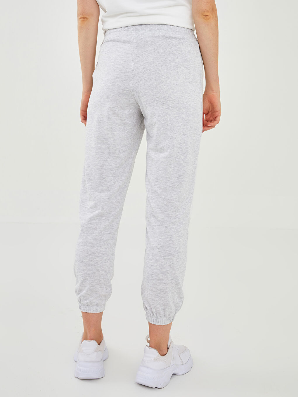 Женские Спортивные Штаны На Резинке Однотонные-5