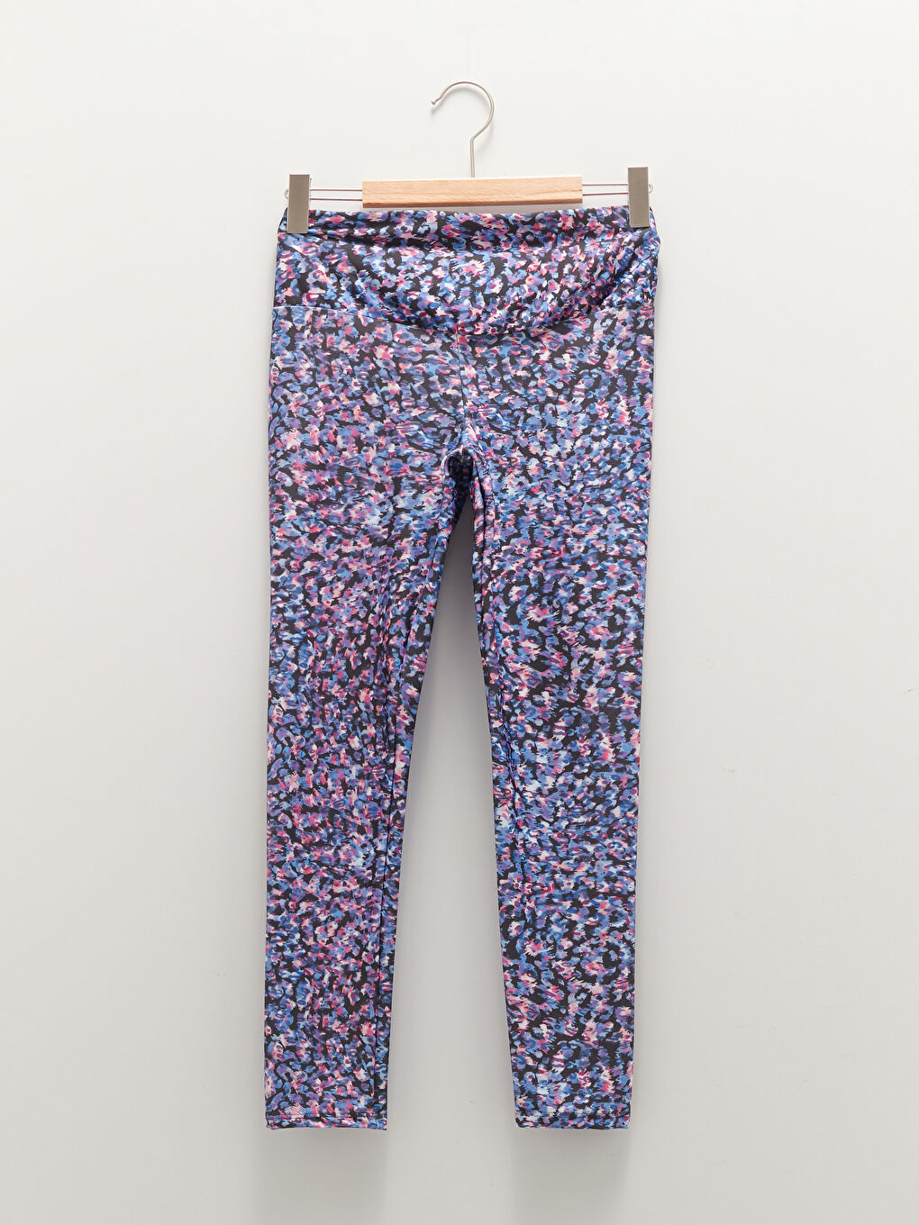 Elastic Waist Patterned Women's Sports Tights-4