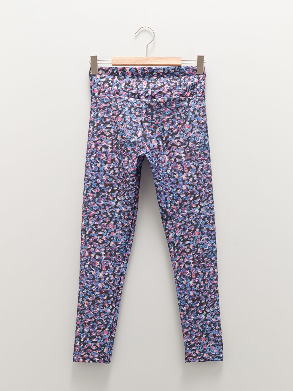 Elastic Waist Patterned Women's Sports Tights-5