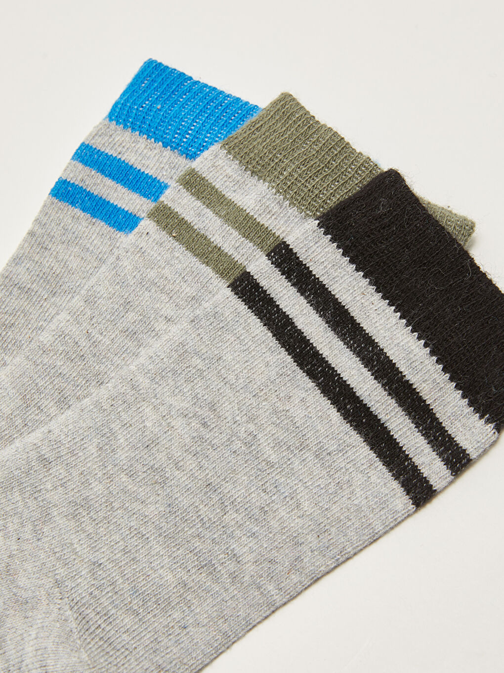 Șosete până la gleznă vărgate pentru băieți, pachet de 3 bucăți-2