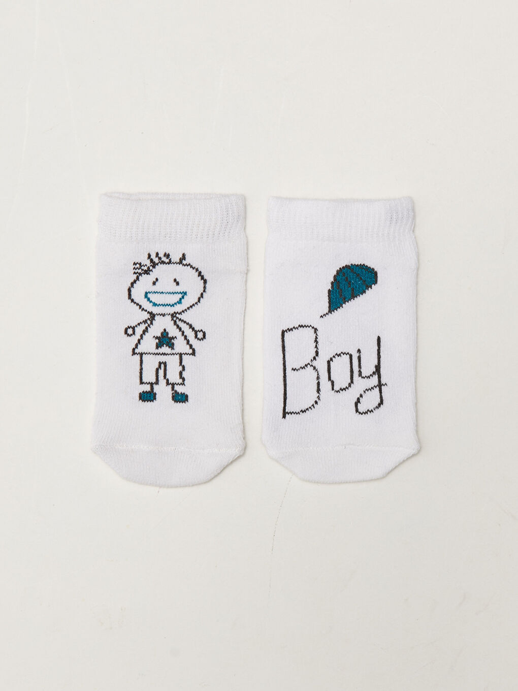 Printed Baby Boy Booties Socks 2 Pack-1