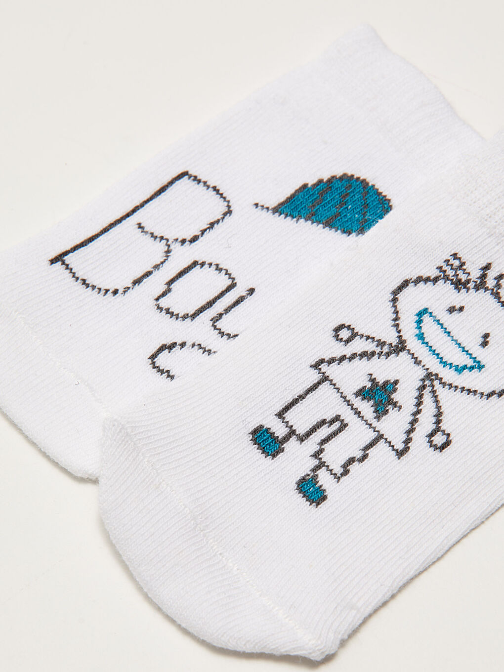 Printed Baby Boy Booties Socks 2 Pack-2