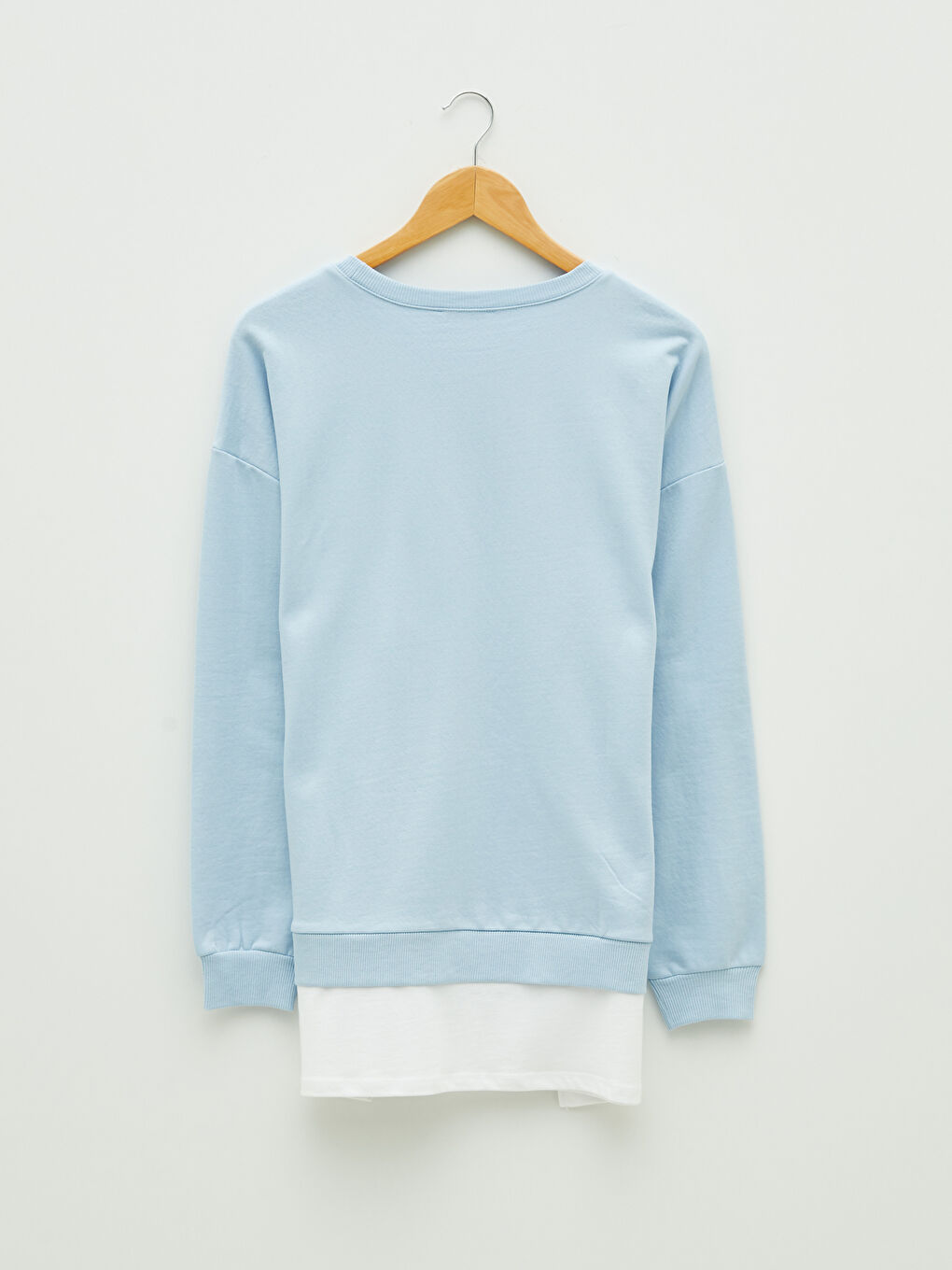 Mavi Bisiklet Yaka Baskılı Uzun Kollu Kadın Sweatshirt-6