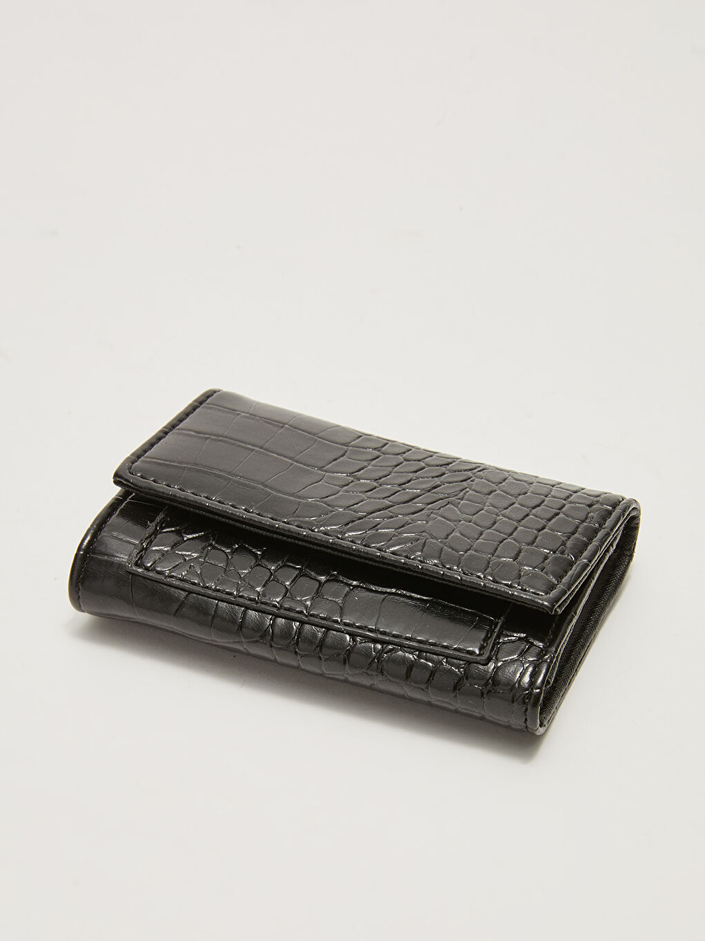 Self Patterned Leather Look Women's Wallet