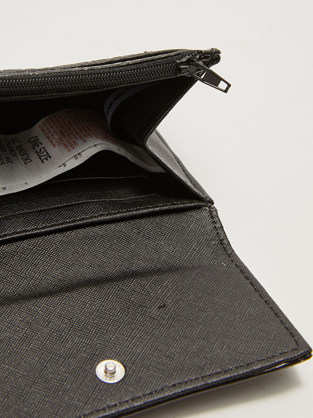 Self Patterned Leather Look Women's Wallet-1