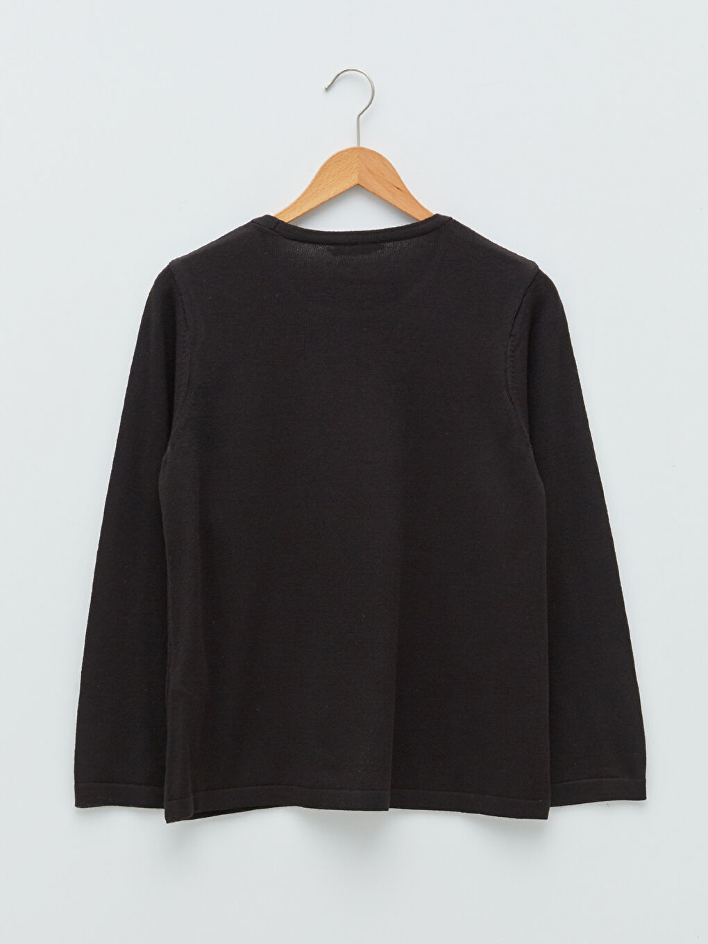 Crew Neck Floral Embroidery Long Sleeve Women's Knitwear Sweater-6