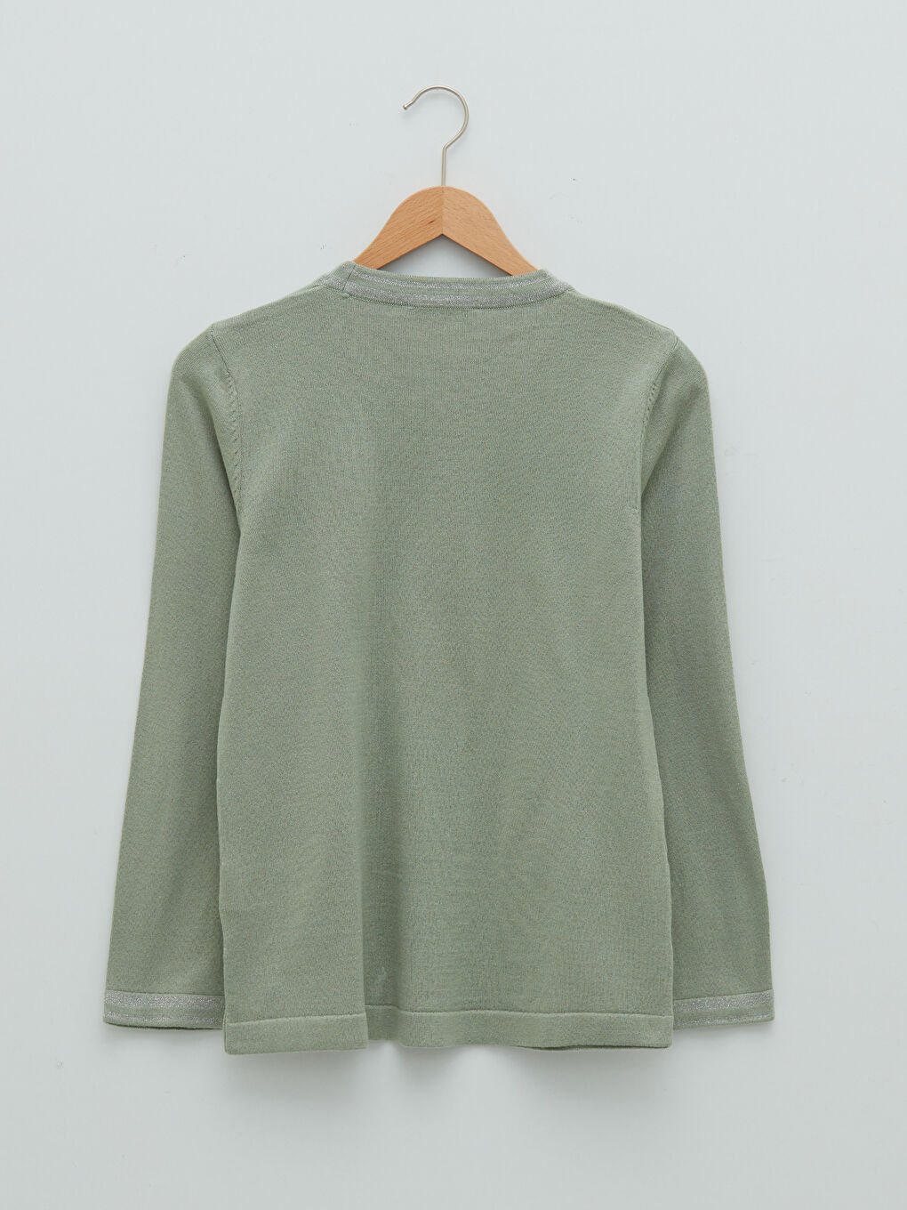LCW Grace Crew Neck Stripe Detailed Long Sleeve Women's Tricot Sweater -W1FT03Z8-RYZ