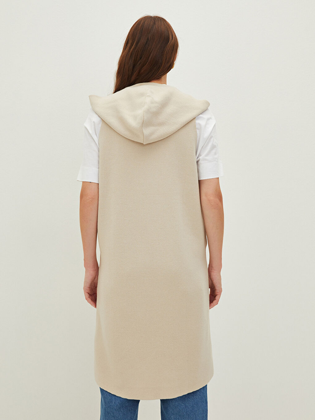 فستان تريكو بدون أكمام بكابوش للسيدات-4