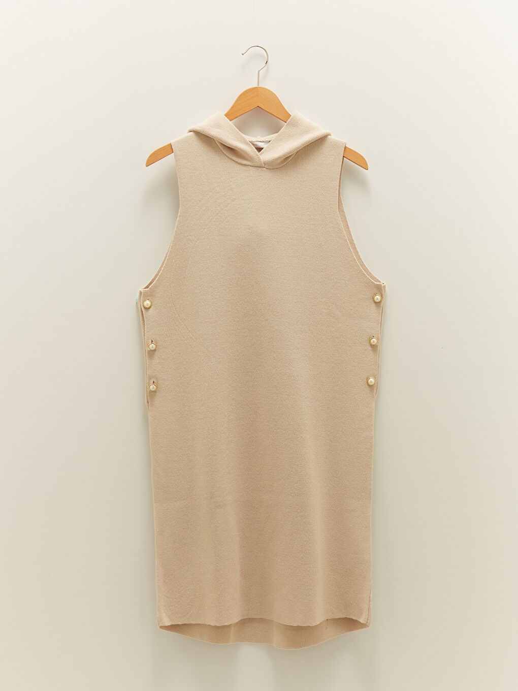 فستان تريكو بدون أكمام بكابوش للسيدات-5