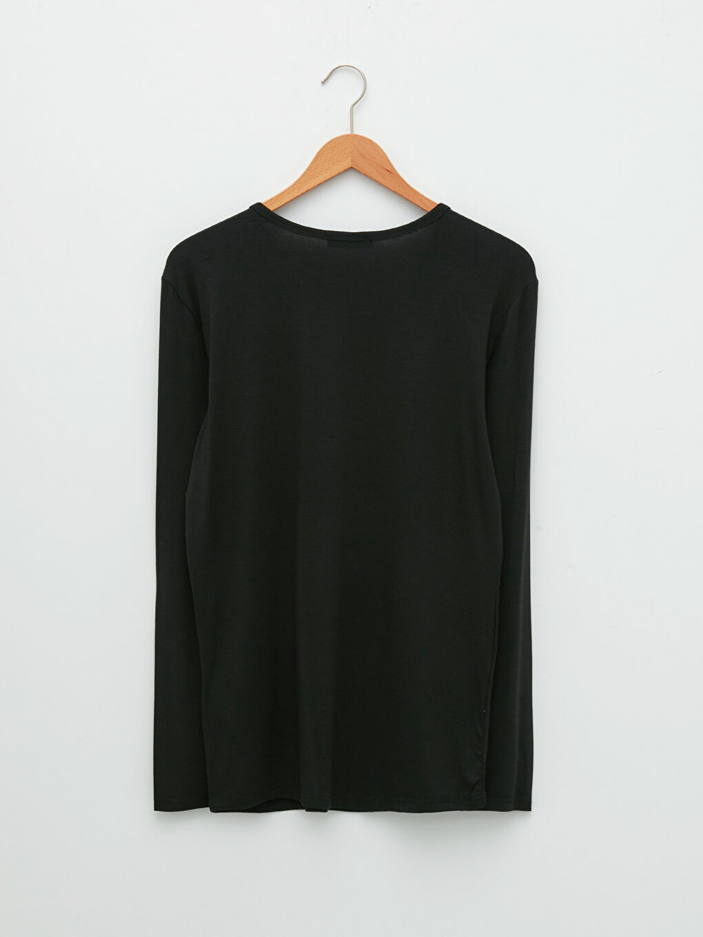 Ерлерге арналған ұзын жеңді дөңгелек жағалы майка-6