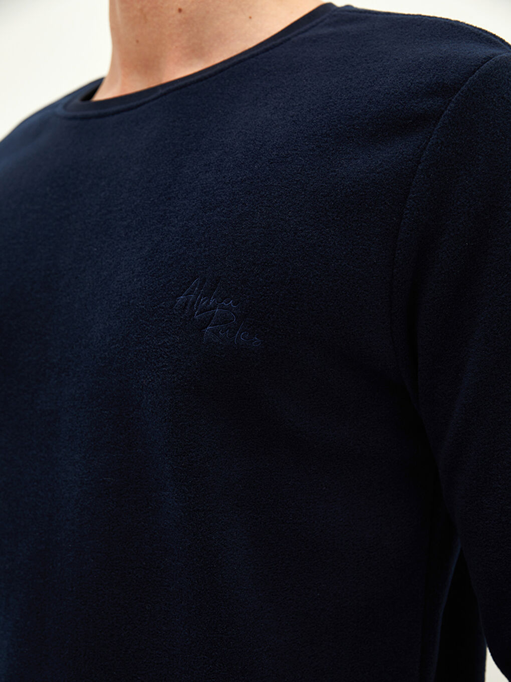 Crew Neck Long Sleeve Men's Vest-3