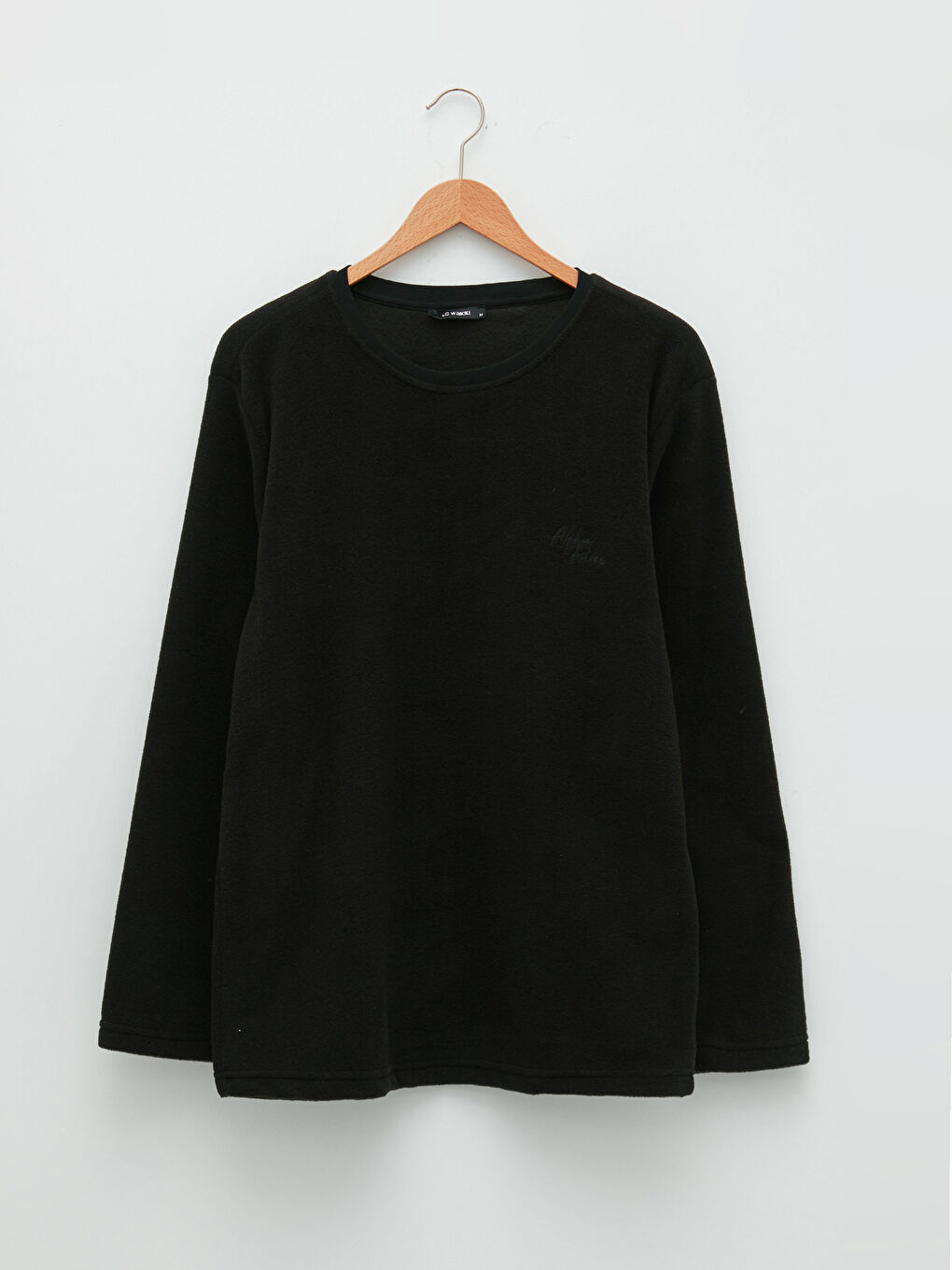 Ерлерге арналған ұзын жеңді дөңгелек жағалы майка-6