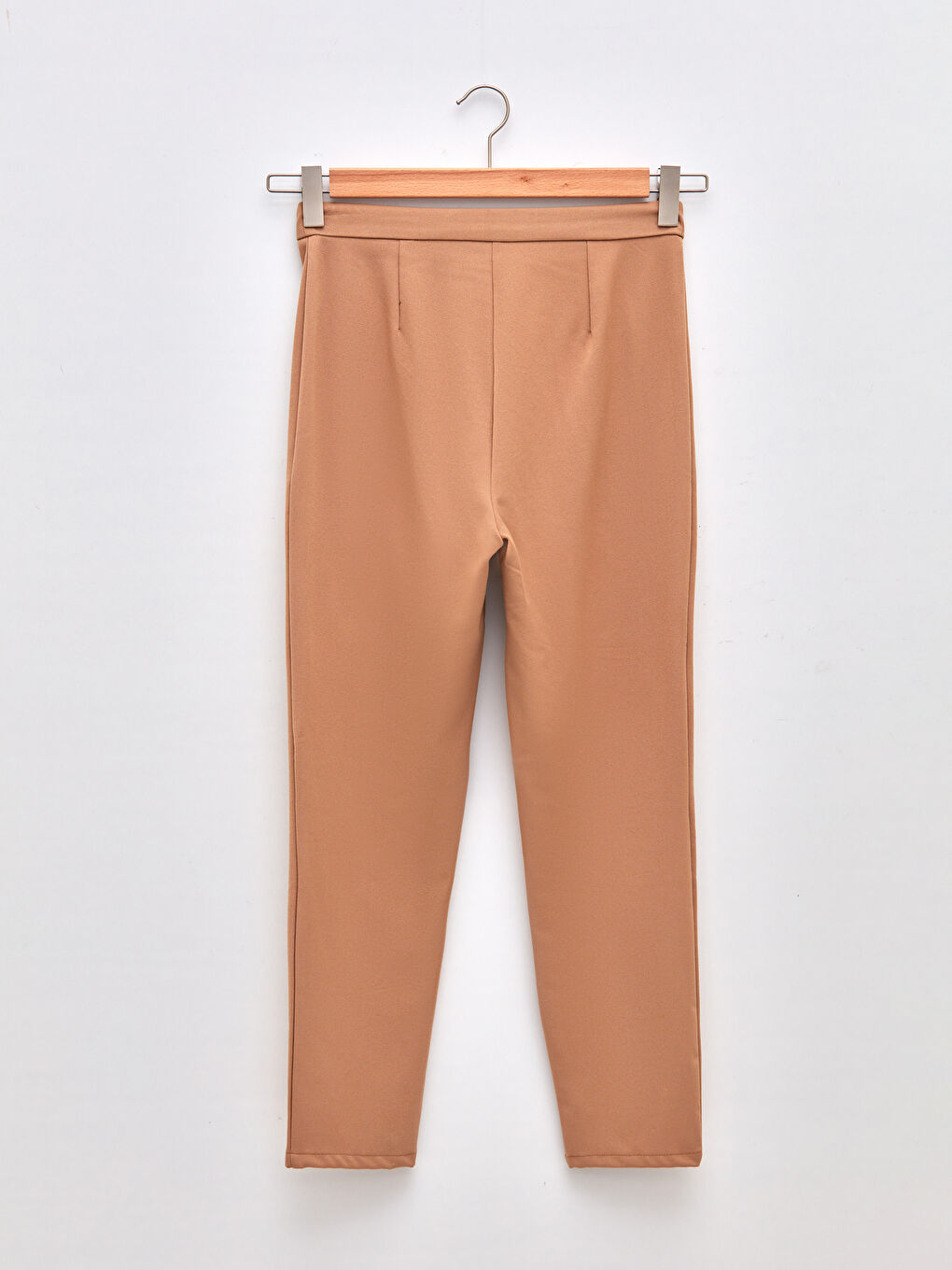 Bej Standart Fit Cep Detaylı Kadın Havuç Pantolon-7