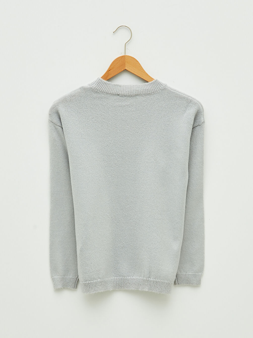 LCWAIKIKI Classic Crew Neck Printed Long Sleeve Women's Tricot Sweater -W1FT79Z8-D2X