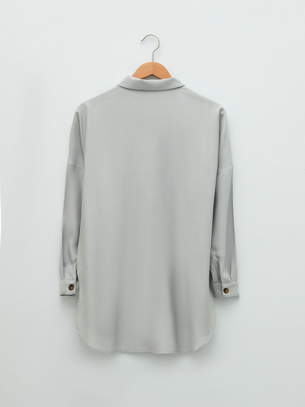 Chemise à Fermeture Boutonnée sur le Devant avec Poches Détailées et Manches Longues pour Femmes-6