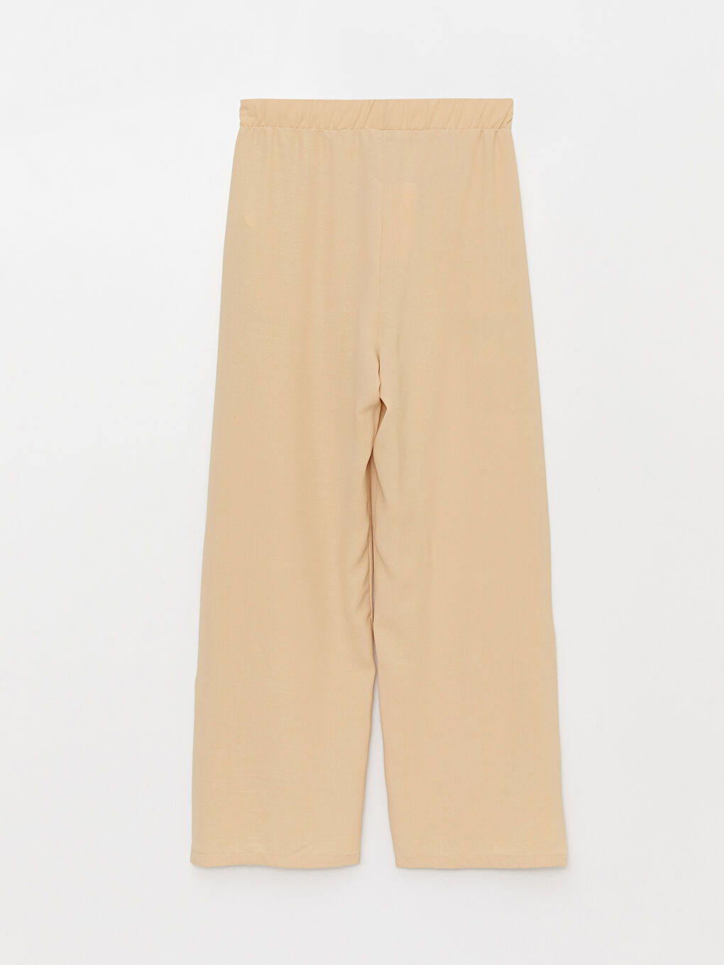 Women's Elastic Waist Plain Trousers-6