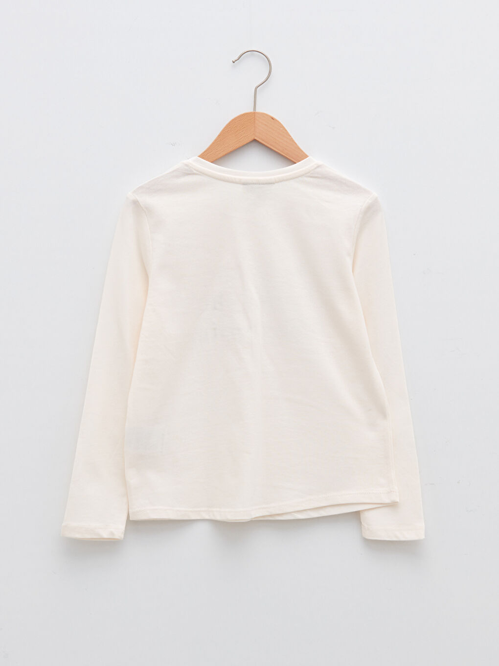 LCW Kids Crew Neck Printed Long Sleeve Cotton Girl T-shirt -W1FV62Z4-FDH