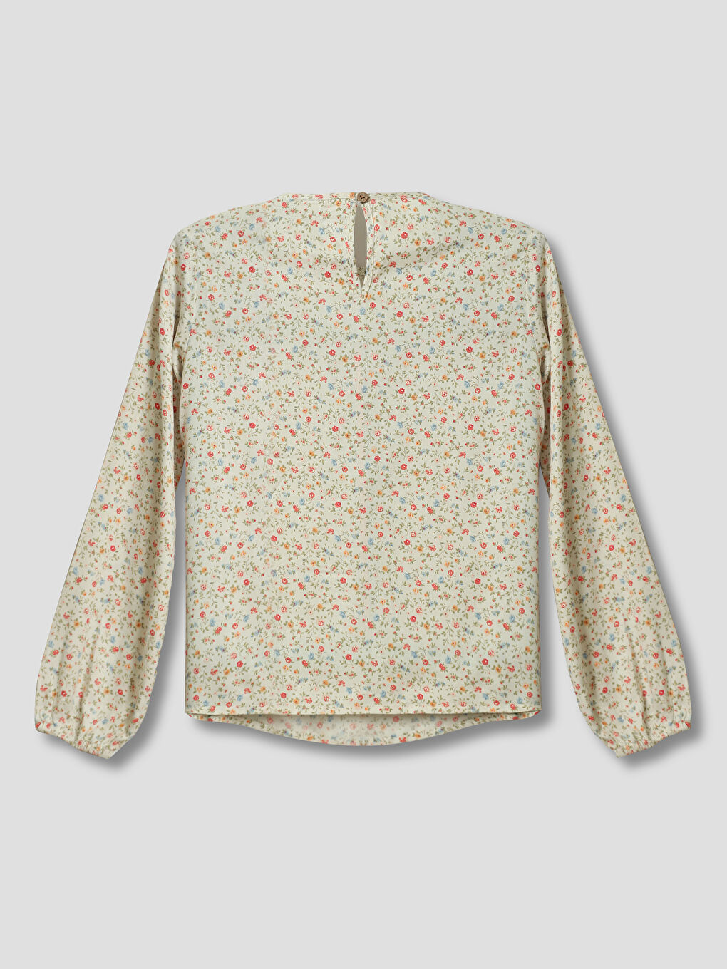 Crew Neck Girls' Blouse-1
