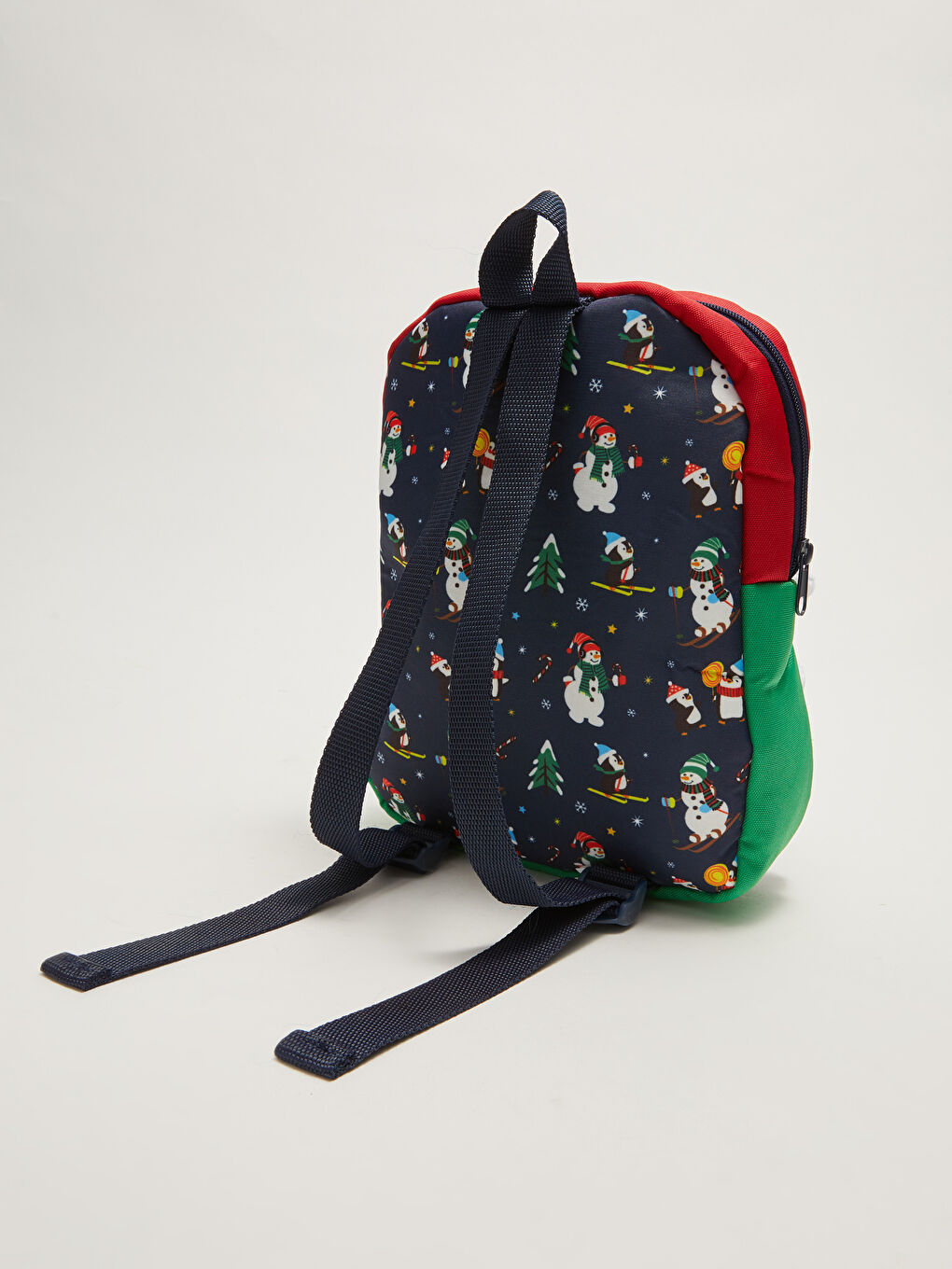 Weihnachtlich Gestalteter Jungen Plüsch Schneemann Spielzeug Bedruckter Rucksack-2