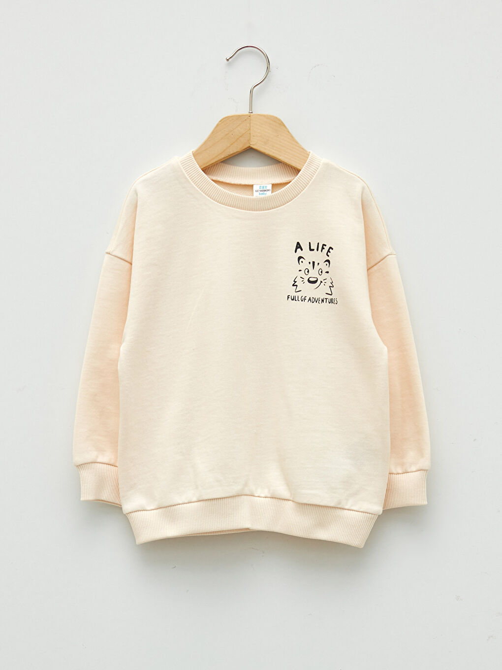 LCW baby Rundhalsausschnitt Langarm Bedrucktes Baumwolle Baby Jungen Sweatshirt -W1G028Z1-FES