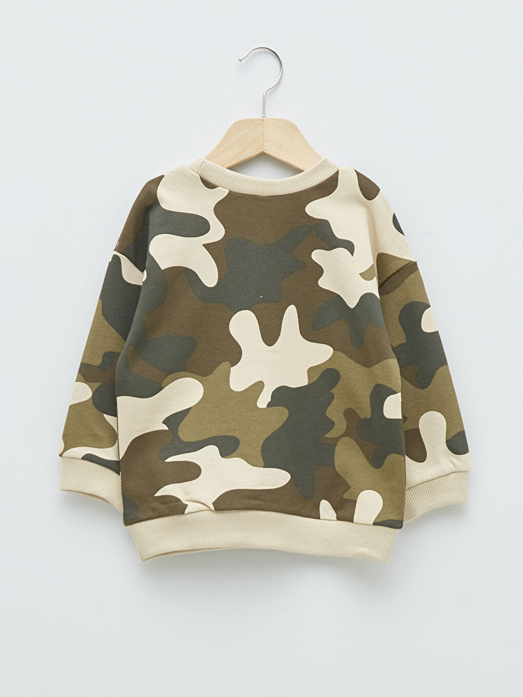 Sweat-Shirt Bébé Garçon Col Rond Manches Longues Camouflage en Coton Imprimé-1
