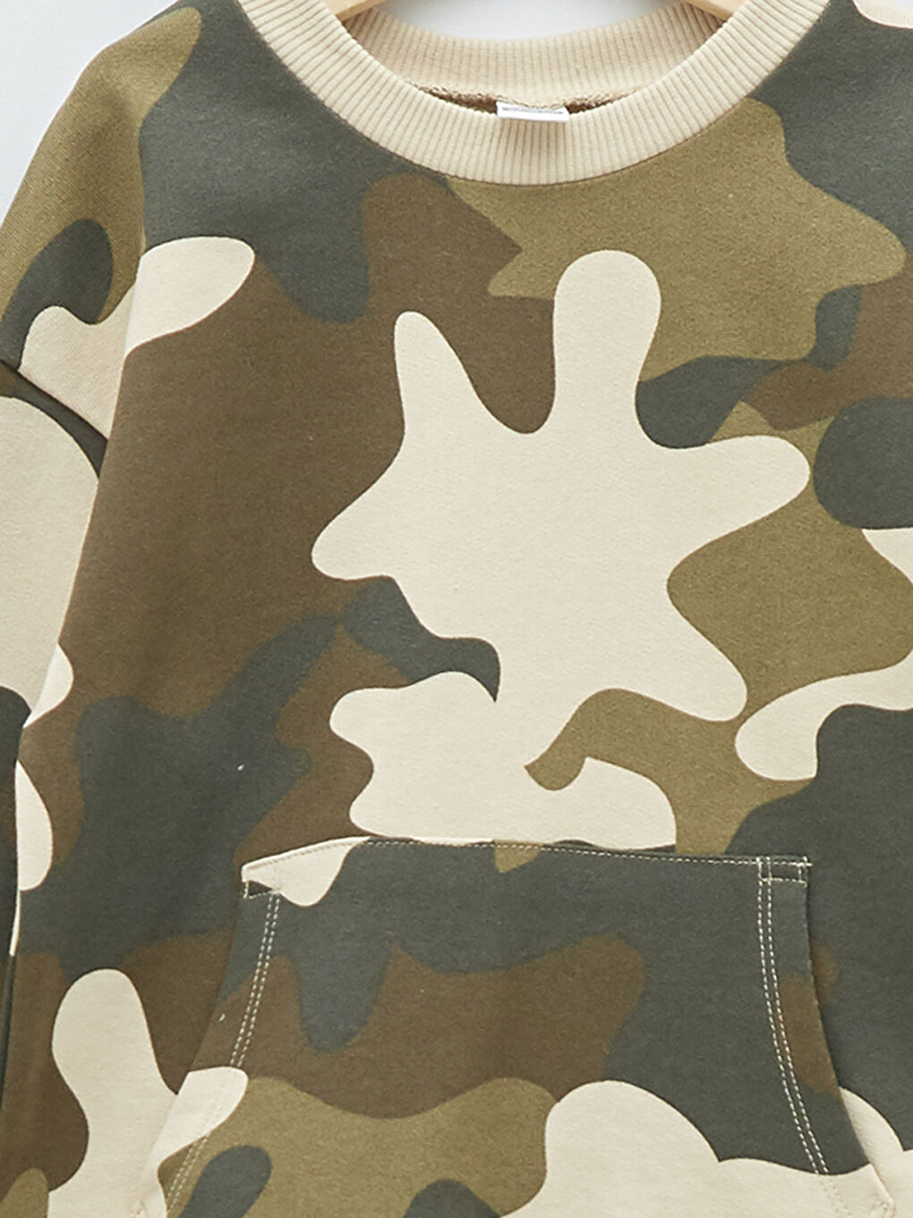 Sweat-Shirt Bébé Garçon Col Rond Manches Longues Camouflage en Coton Imprimé-2