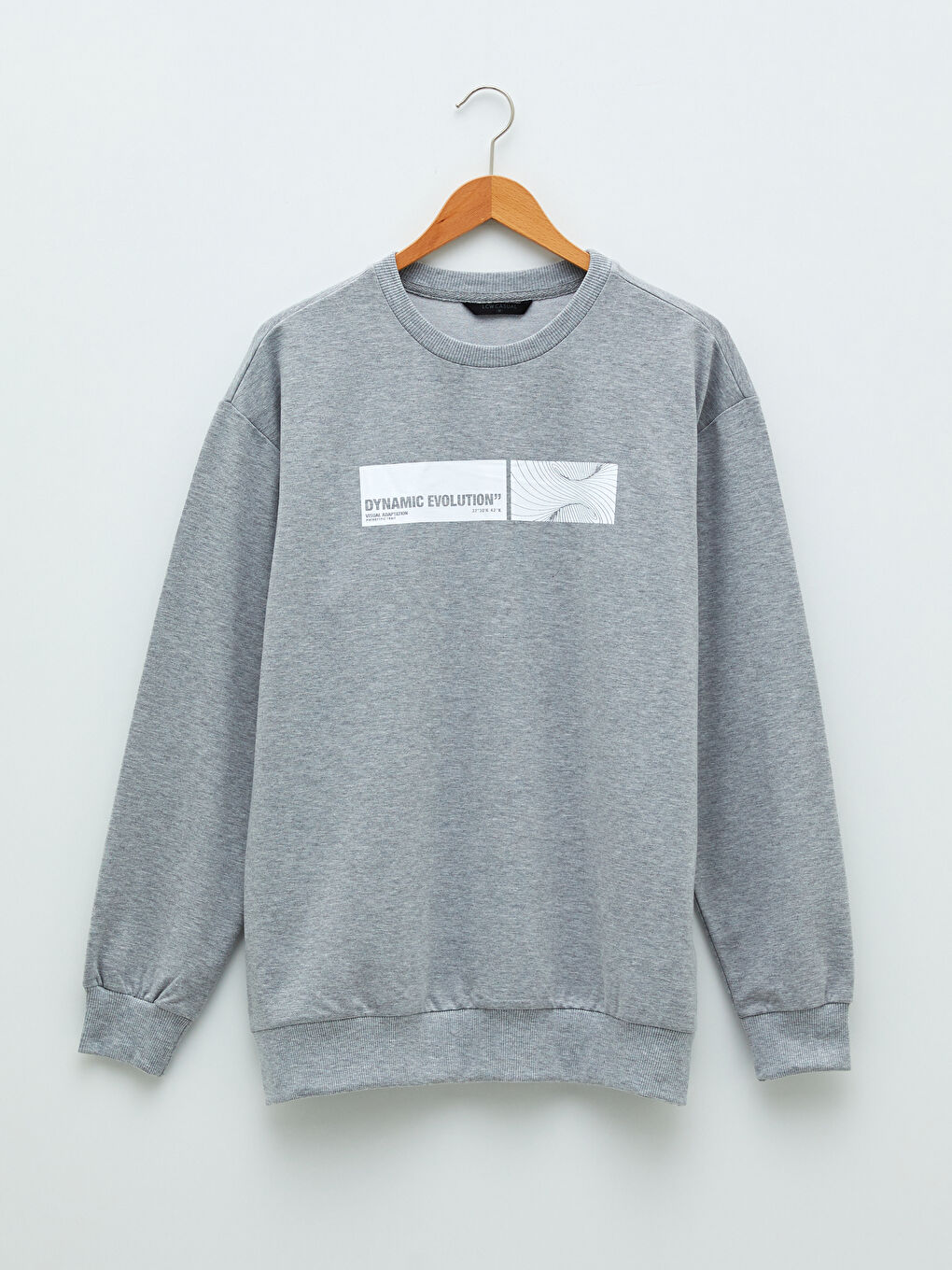 Crew Neck Long Sleeve Printed Men's Sweatshirt-5
