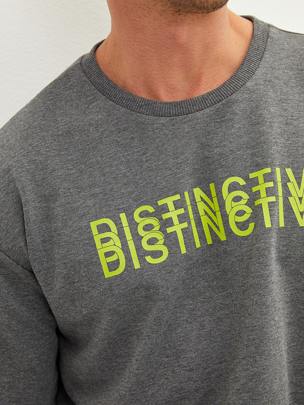 Crew Neck Long Sleeve Printed Men's Sweatshirt-2