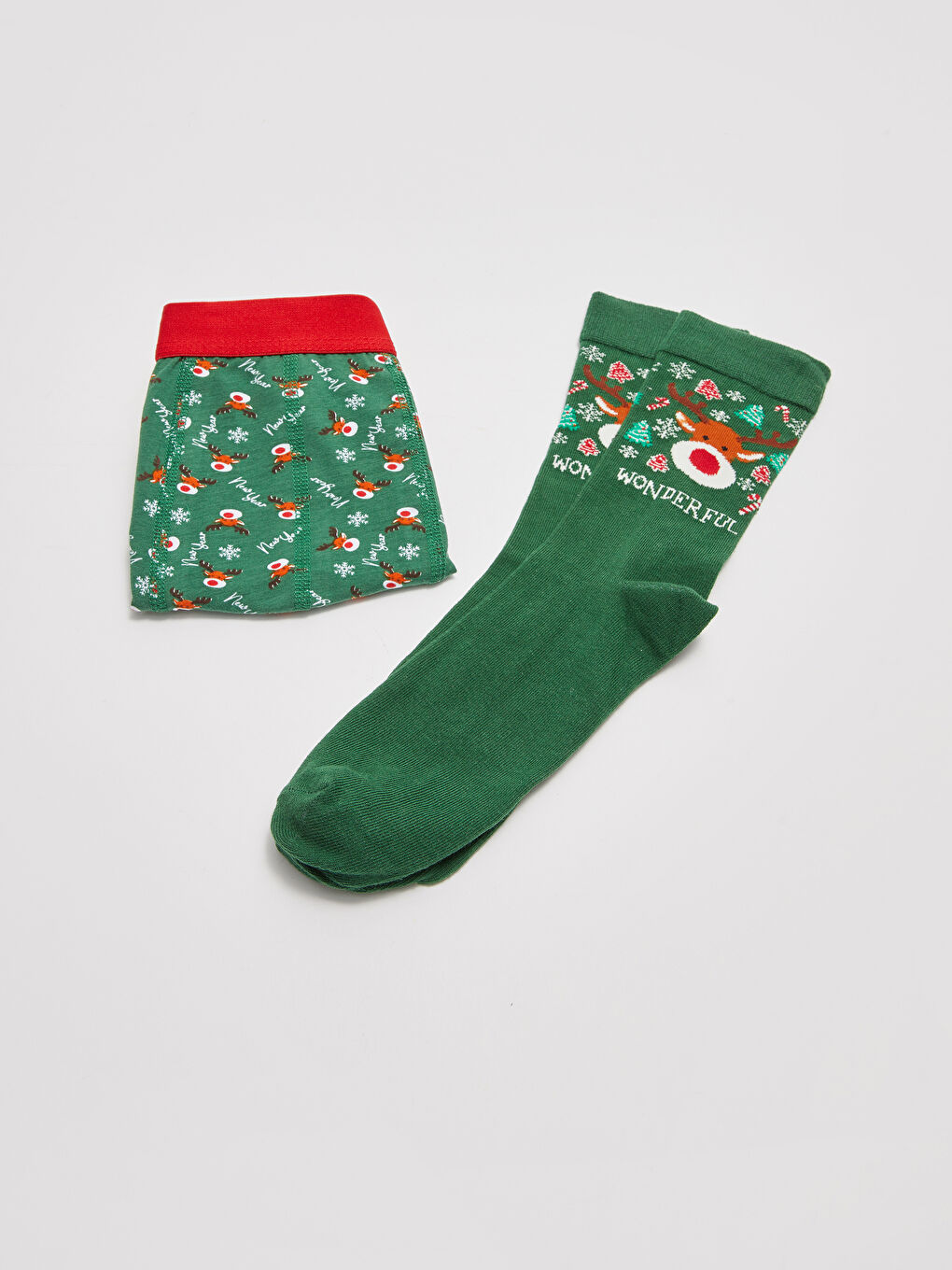 Weihnachtliche Herren-Boxershorts und Socken-1