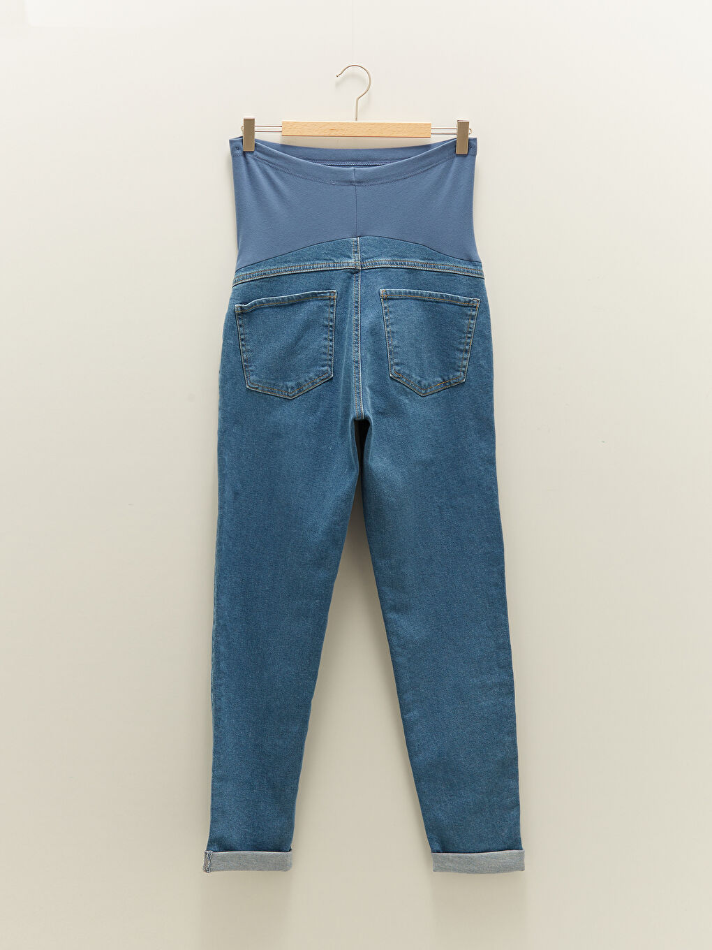 Τζιν Εγκυμοσύνης Rodeo με Κανονική Εφαρμογή, Κανονική Τσέπη και Λεπτομέρειες με Ψηλόμεσο Λάστιχο-6