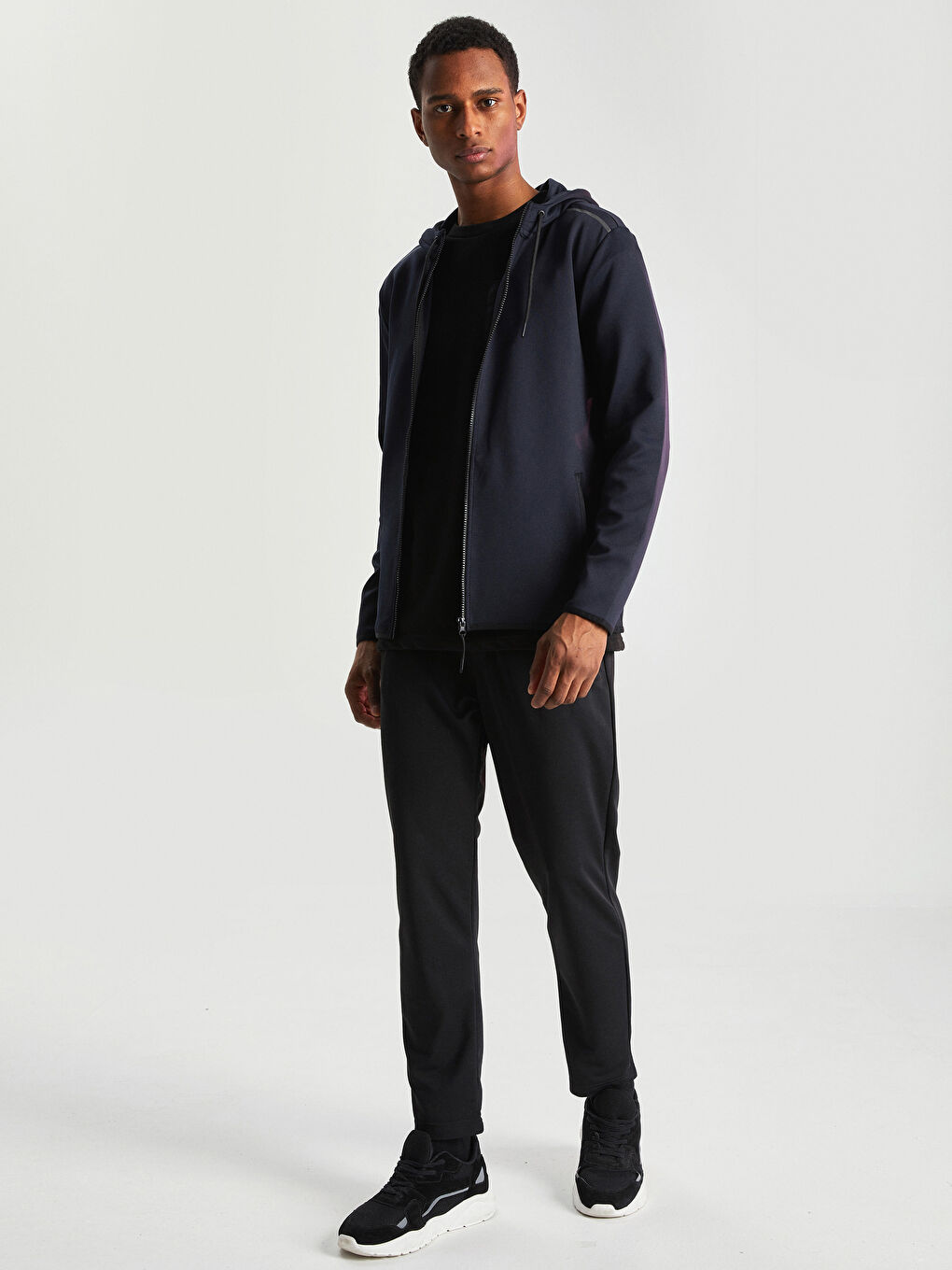Cardigan de Sport à Capuche Ajusté pour Hommes-2
