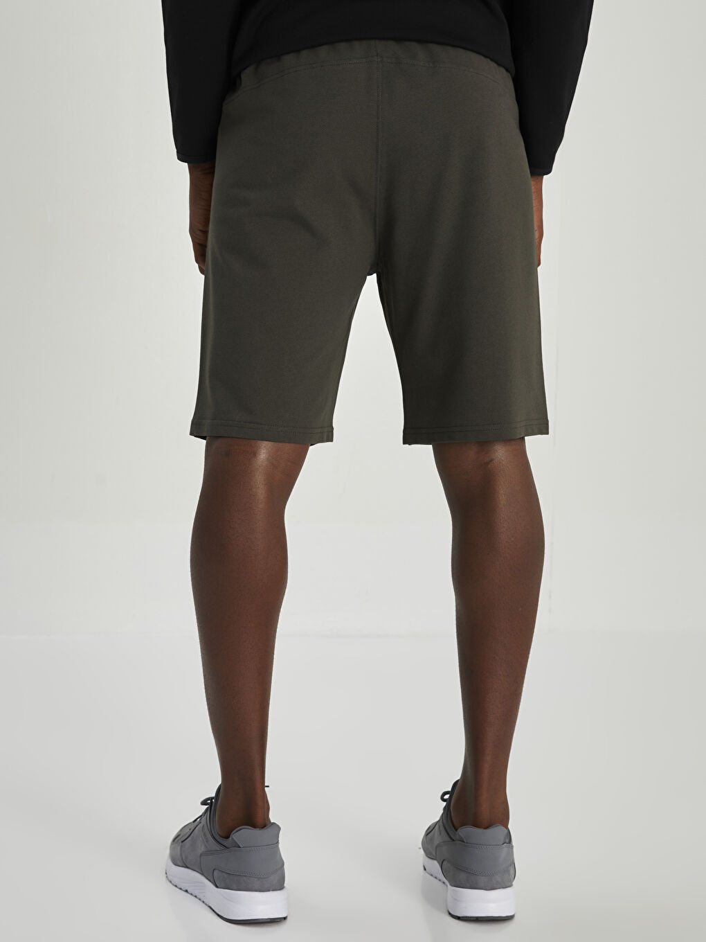 Haki Slim Fit Erkek Spor Şort-3