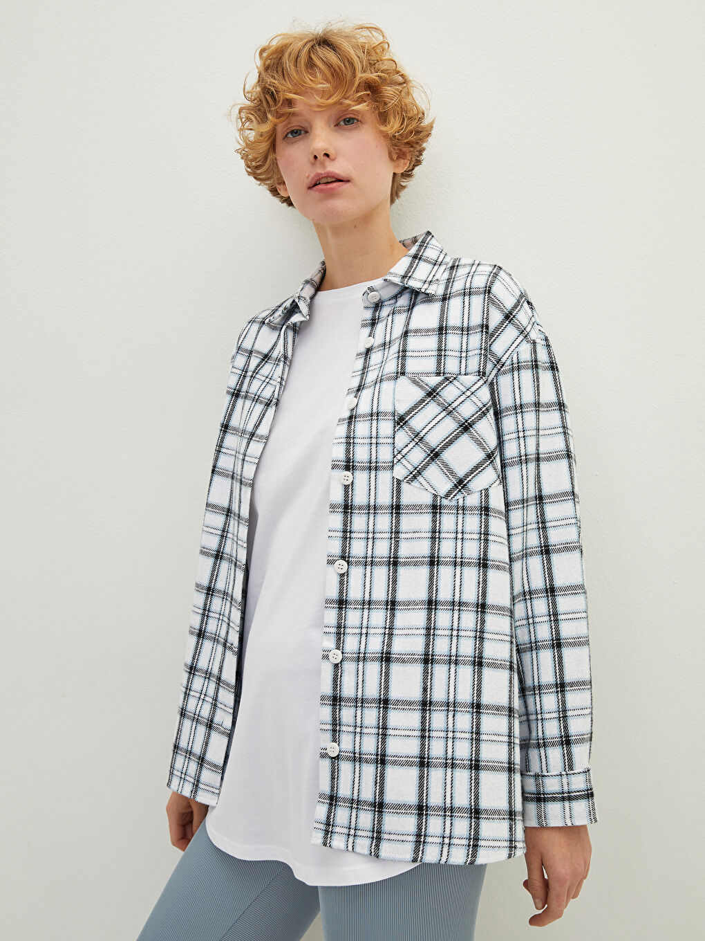 LCW Vision Kariertes Holzfällerhemd für Damen -W1G092Z8-LLC