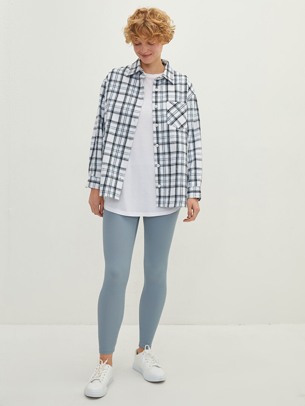 LCW Vision Kariertes Holzfällerhemd für Damen -W1G092Z8-LLC