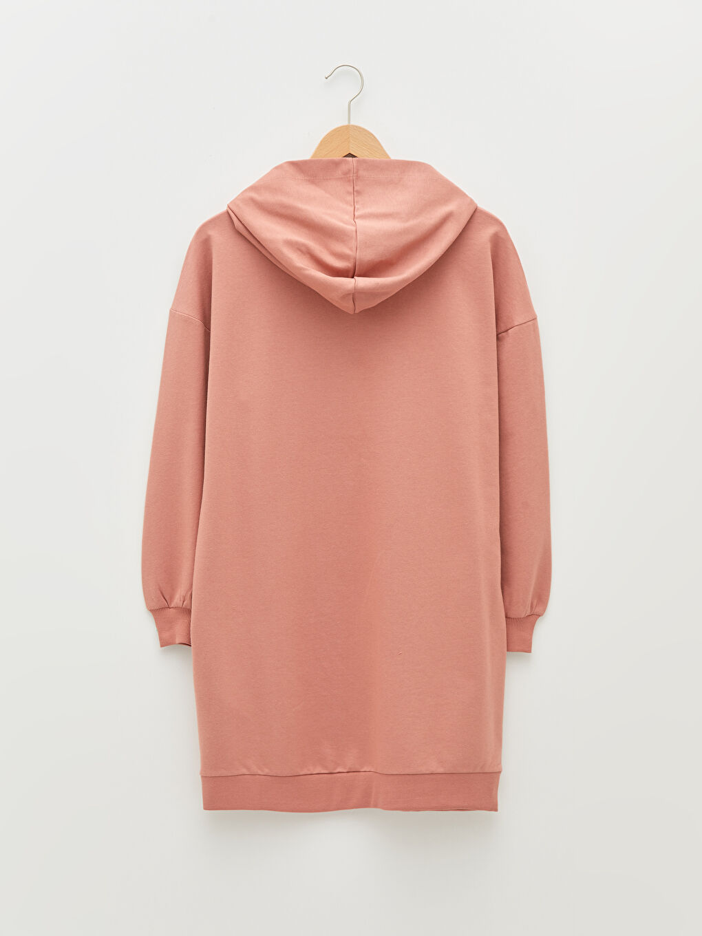 Hooded Collar Printed Long Sleeve Women's Sweatshirt Tunic-6