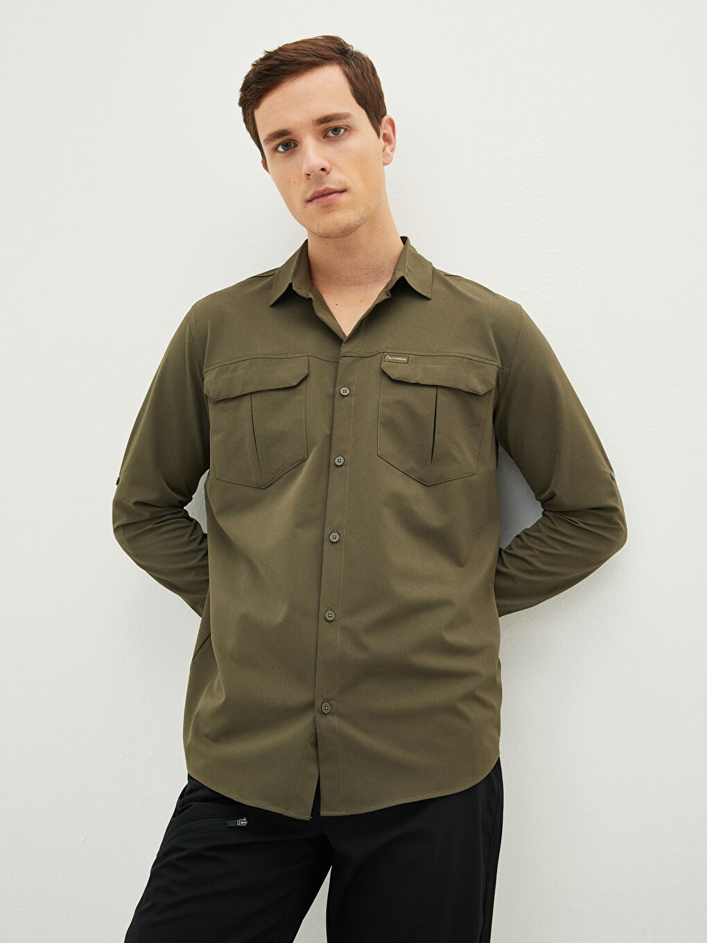 Regular Fit Long Sleeve Men's Shirt-1