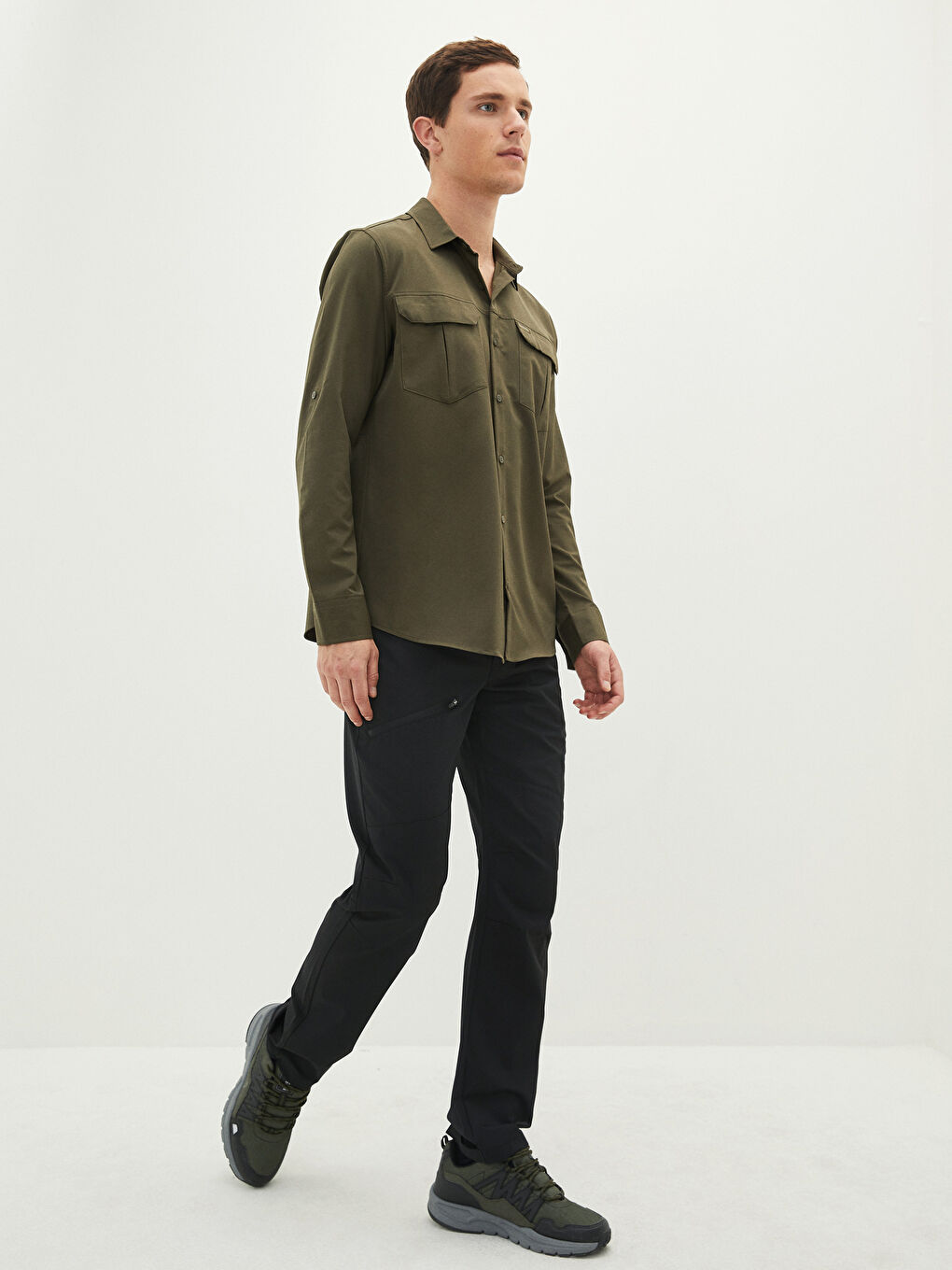 Regular Fit Long Sleeve Men's Shirt-3