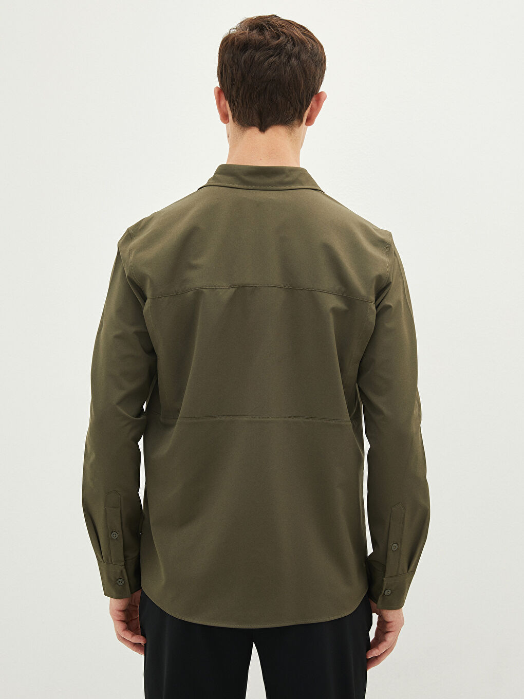 Regular Fit Long Sleeve Men's Shirt-4