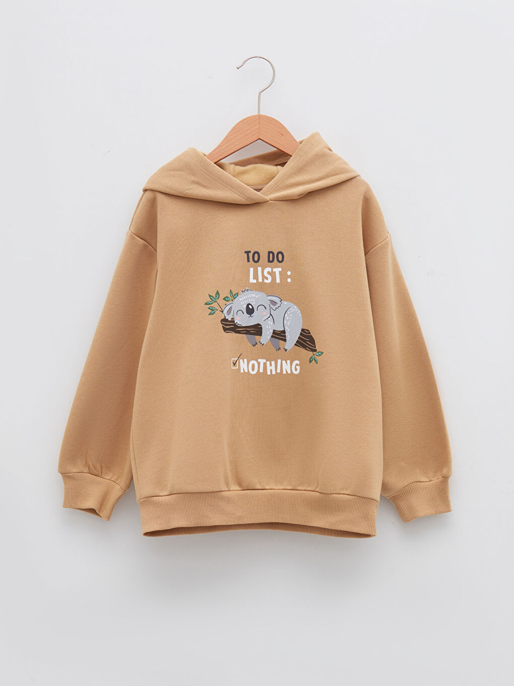 LCW Kids Bedrucktes Sweatshirt mit Kapuze und langen Ärmeln für Mädchen -W1G108Z4-FJC