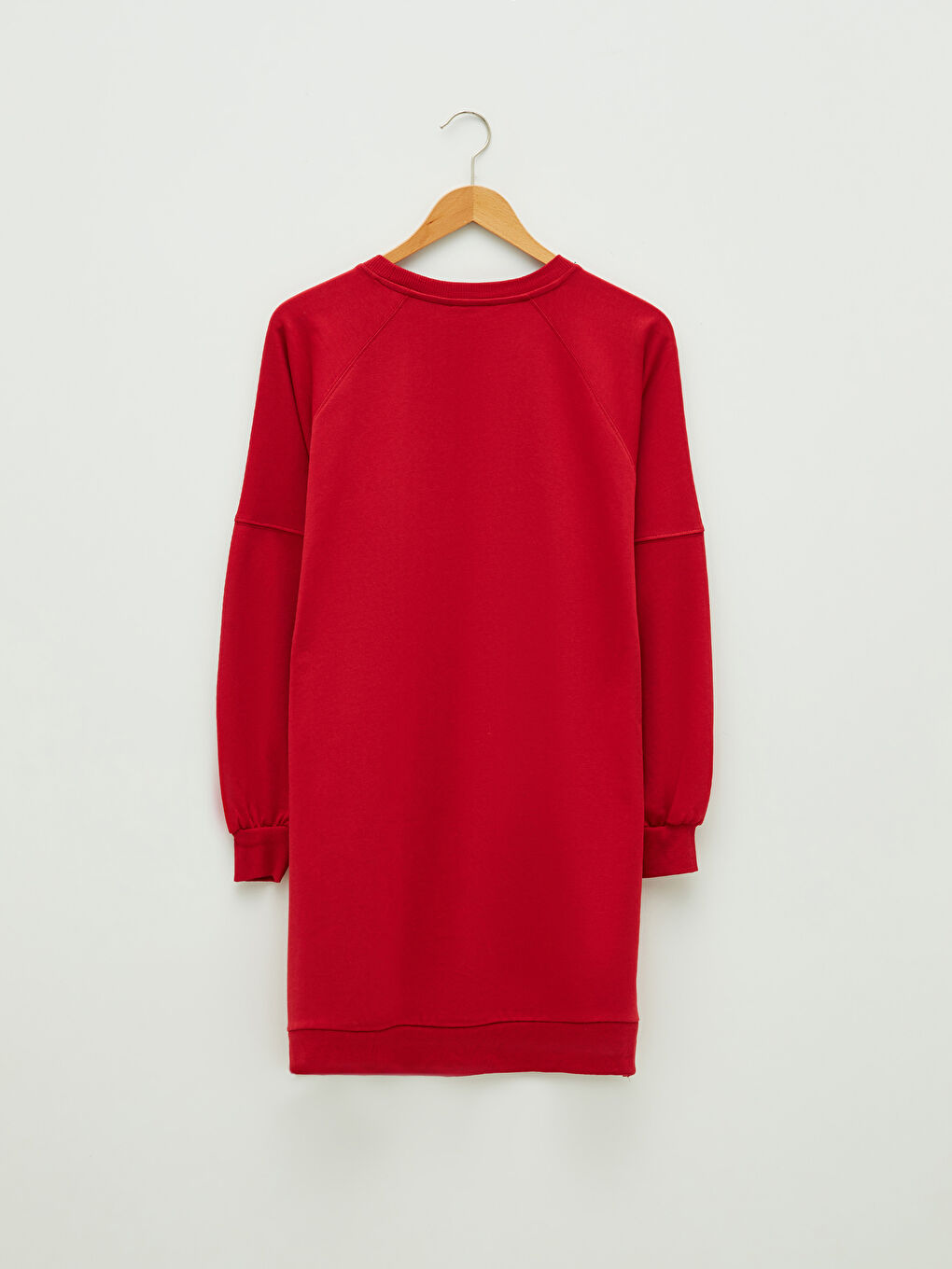 LCW Modest Crew Neck Embroidered Long Sleeve Women's Sweatshirt Tunic -W1G120Z8-RWY