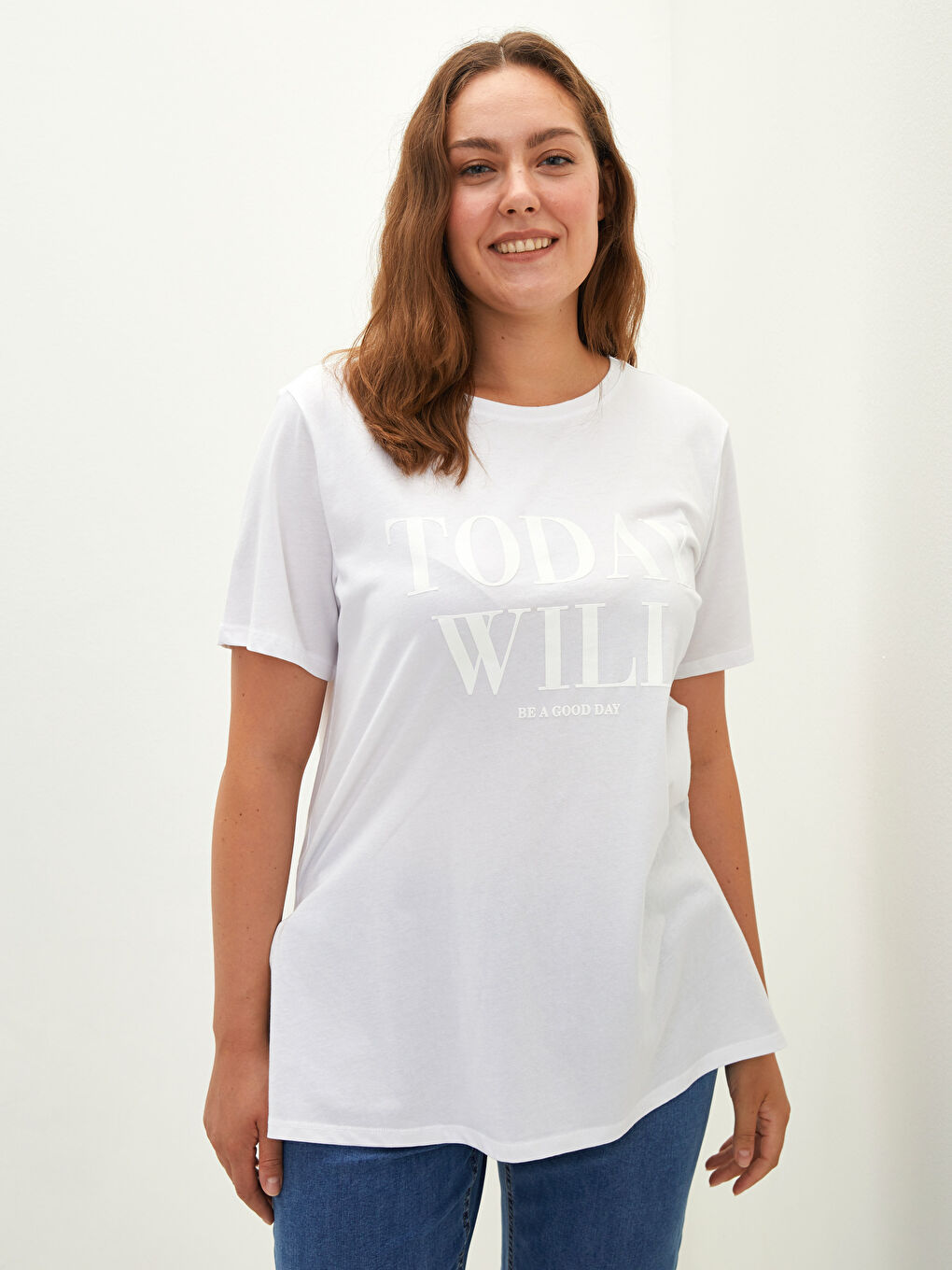 Žena EKRU Majica kratkih rukava-1