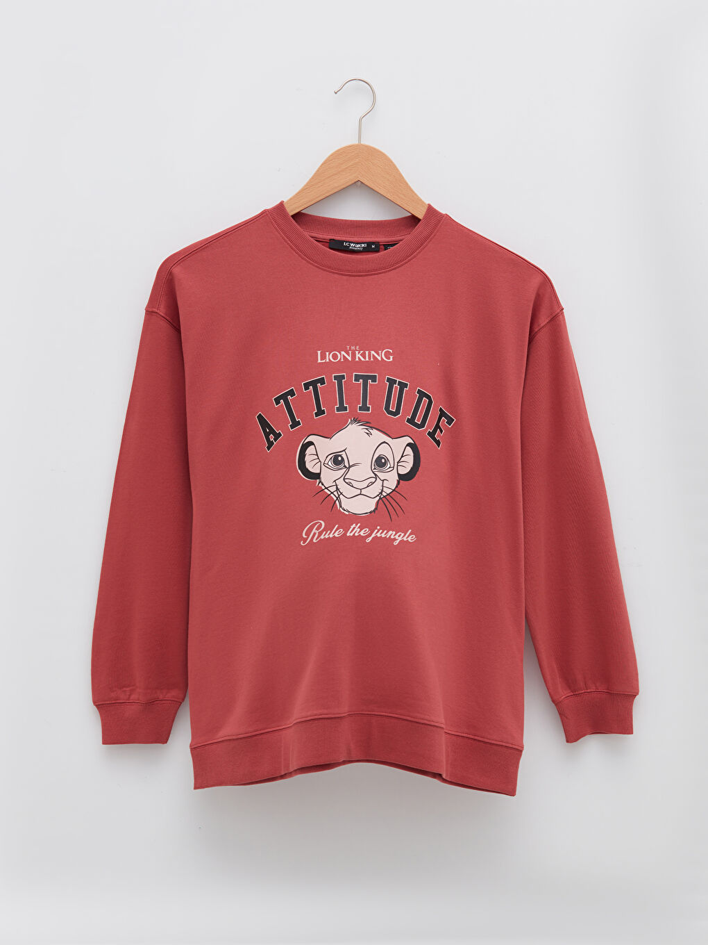 LCWAIKIKI Maternity Crew Neck The Lion King Printed Long Sleeve Maternity Sweatshirt -W1G134Z8-H2X