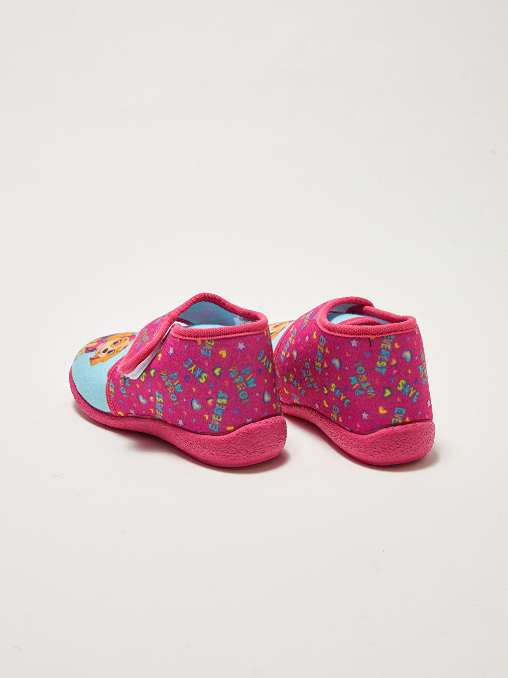 Fuşya Paw Patrol Lisanslı Cırt Cırtlı Kız Çocuk Panduf-3