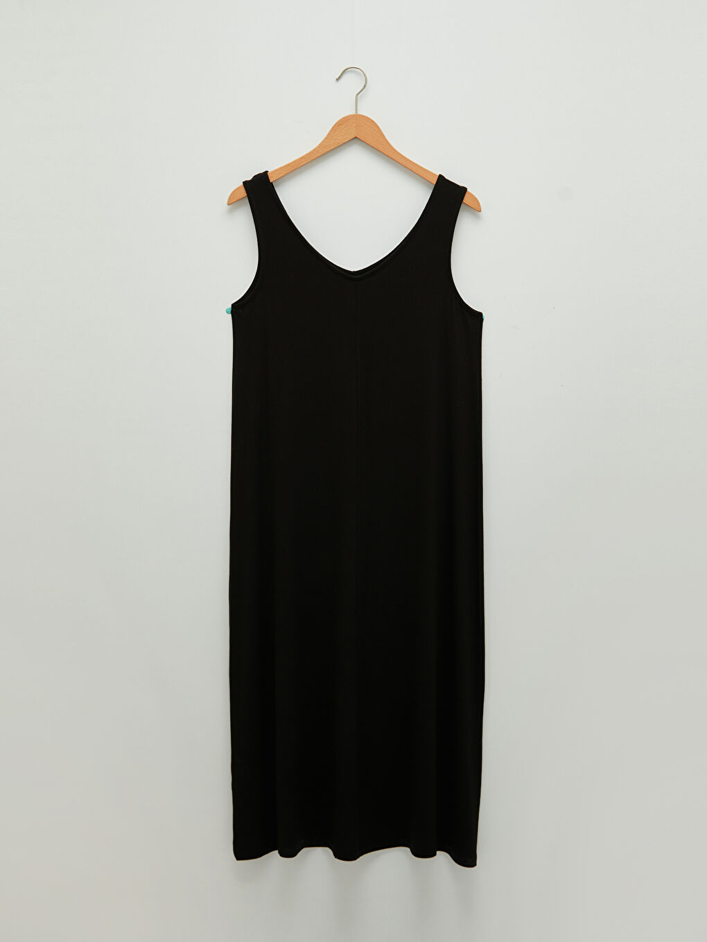 Robe Pour Femmes En Viscose À Bretelles Droites Et Col En V-6