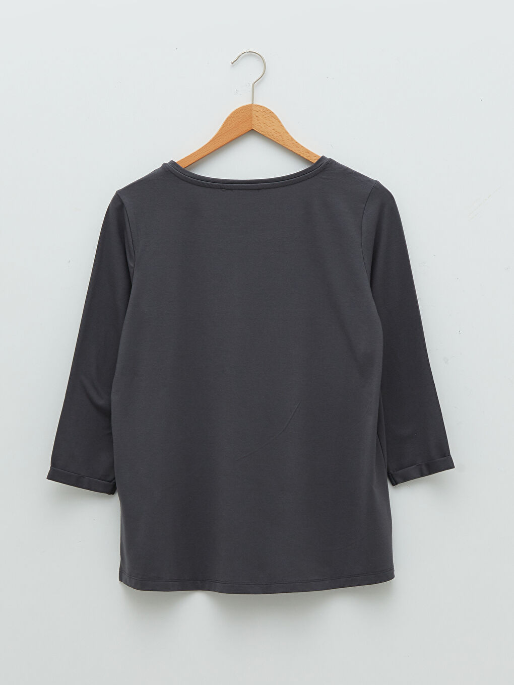 Crew Neck Letter Printed Long Sleeve Women's T-Shirt-6