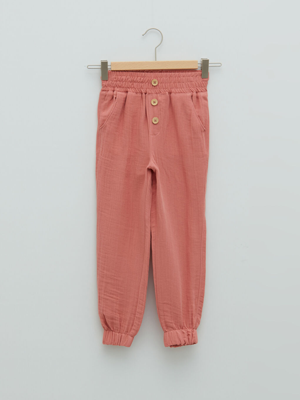 LCW Kids Elastic Waist Gabardine Girl Jogger Trousers -W1G340Z4-GD6