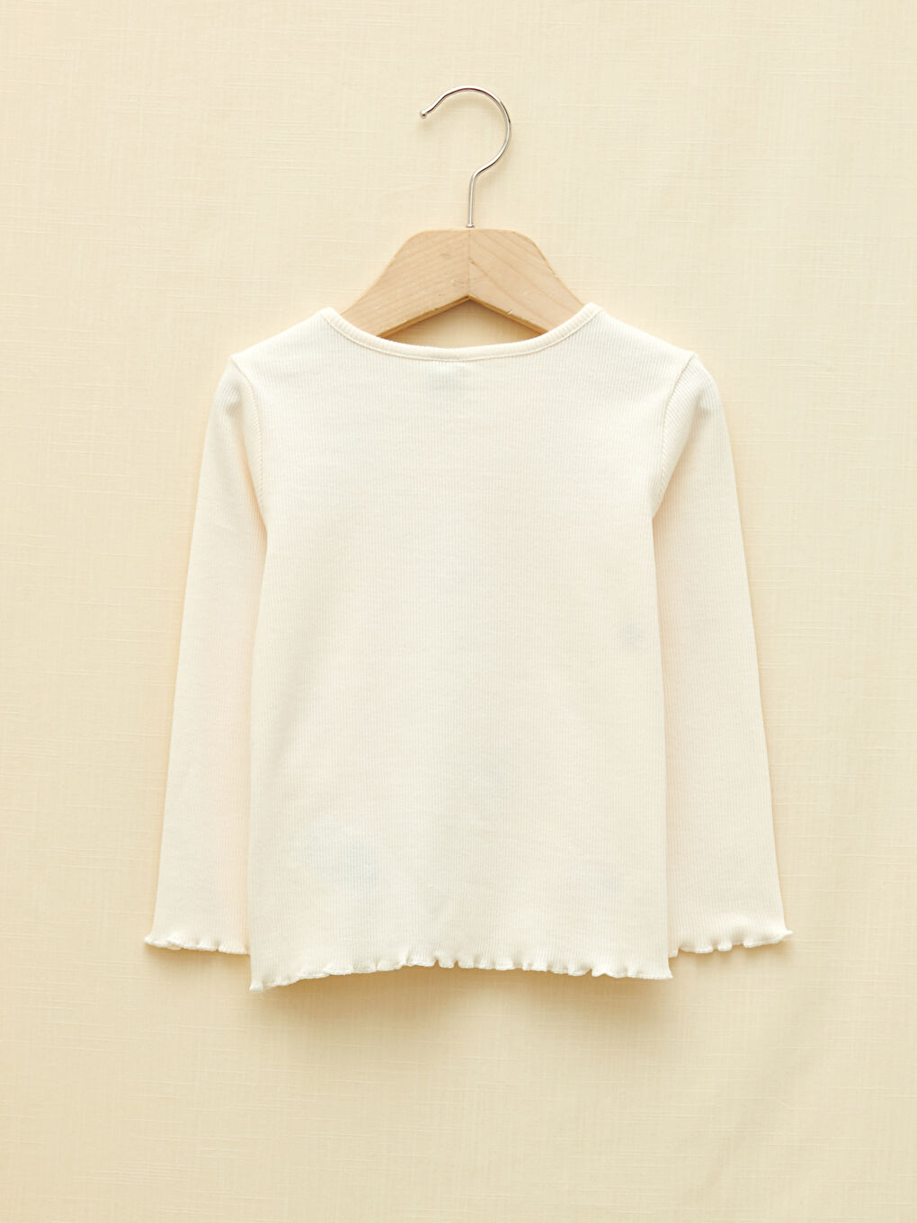 Crew Neck Long Sleeve Embroidery Detailed Baby Girl T-Shirt-4