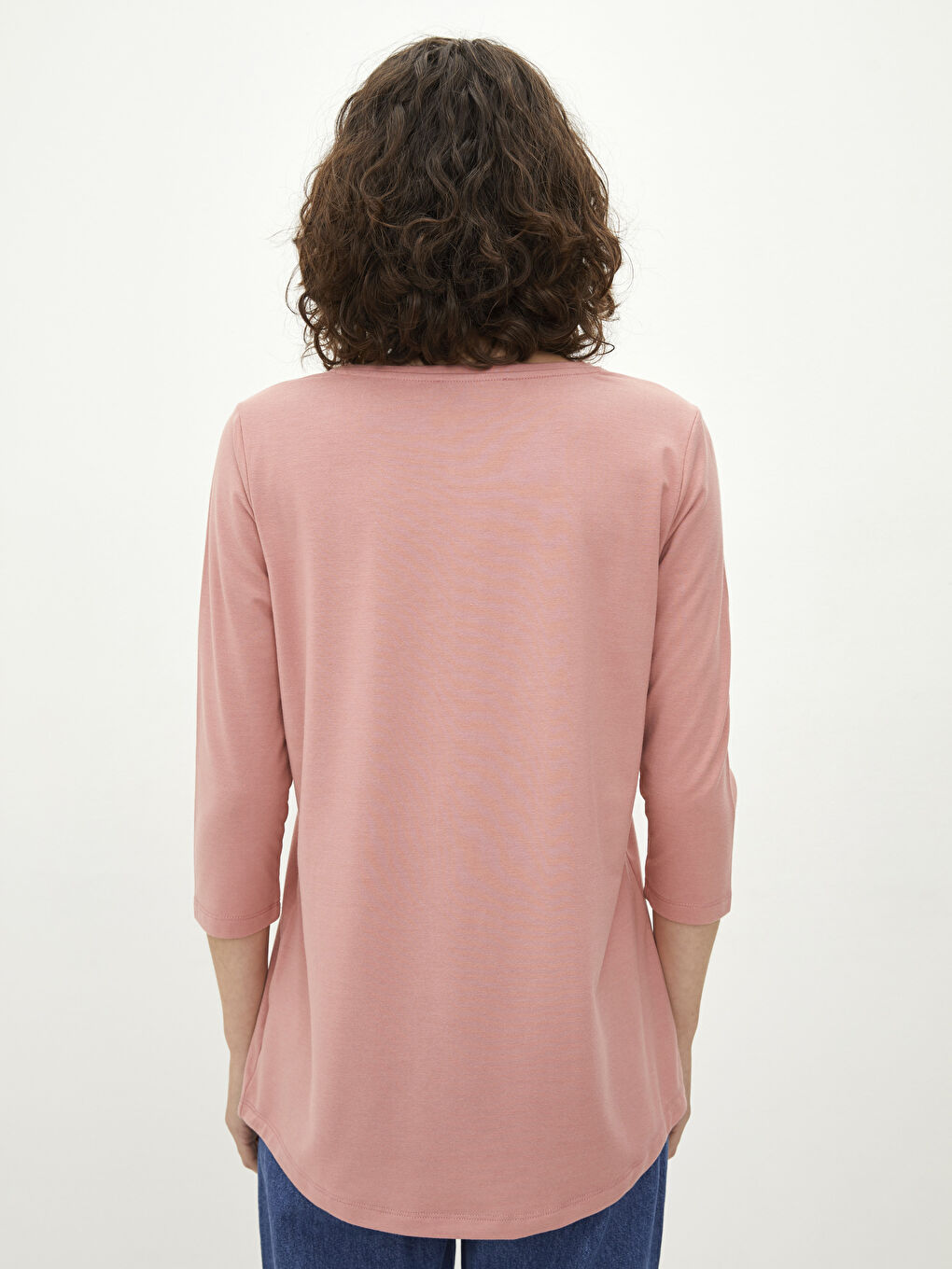 Crew Neck Printed Women's T-Shirt-4