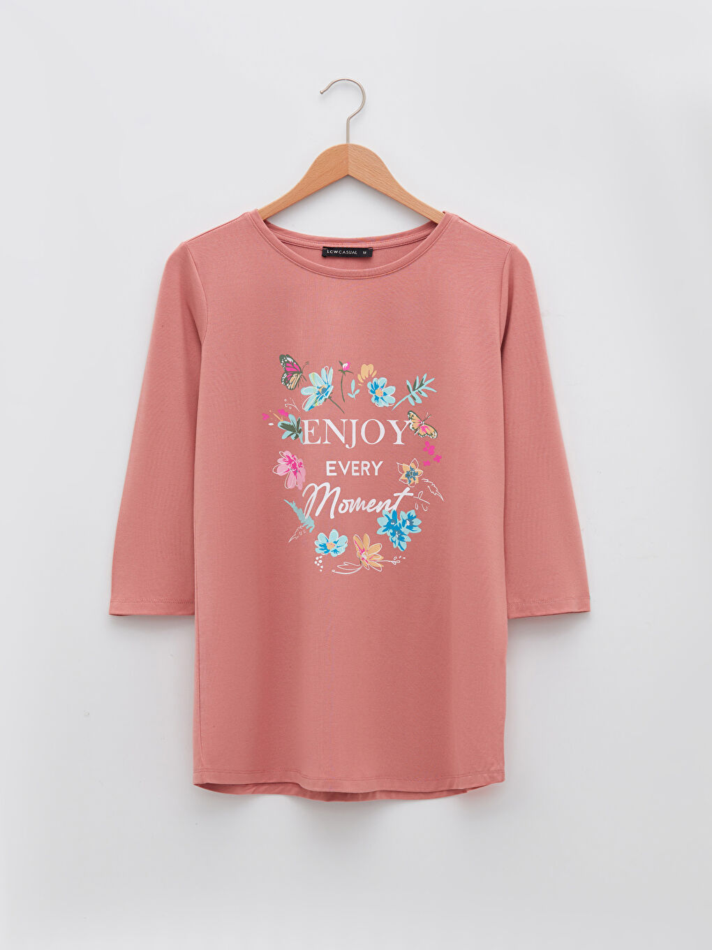 Crew Neck Printed Women's T-Shirt-5