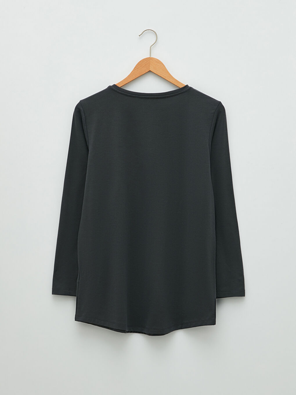 Crew Neck Letter Printed Long Sleeve Women's T-Shirt-5